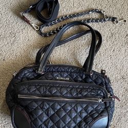 MZ Wallace Black Crosby Shoulder Bag