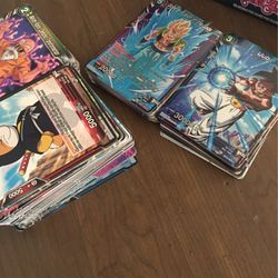 220 Dragon Ball Z Cards Most From Vermilion Bloodline Set Some Rares In It Most Are C And UC