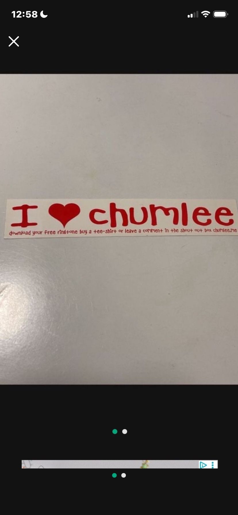 New l Love Chumlee Sticker