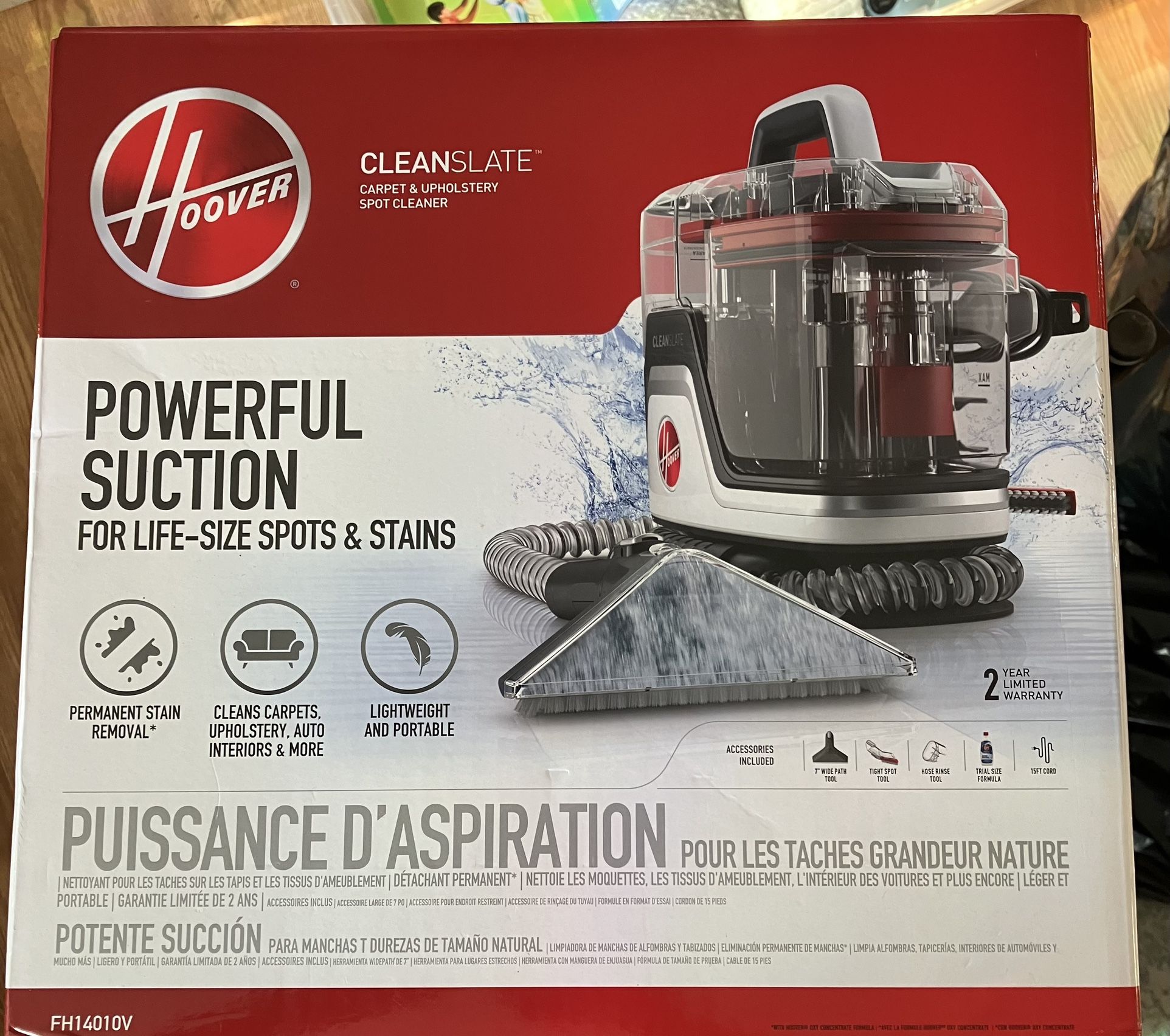 Never Used- Hoover Clean Slate Carpet And Upholstery Cleaner