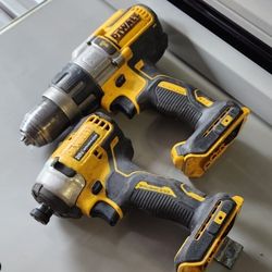 Dewalt Impact Drill 3 Speed Brushless With Atomic Impact Drill $110