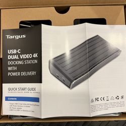 Targus Usb-c Dual Video Docking Station 4k With Power Delivery