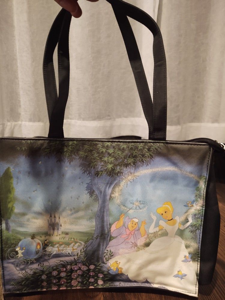 Disney's Cinderella Purse- Black And Like New