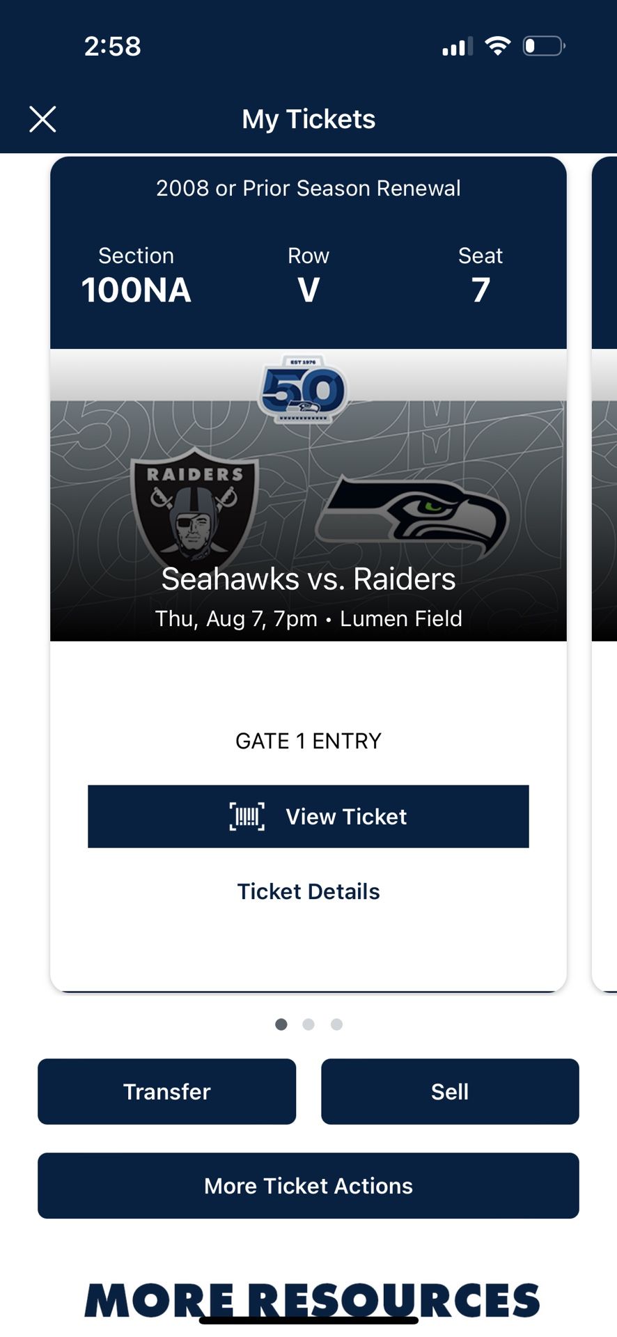 Seahawks vs Raiders Preseason