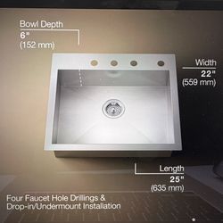 KOHLER Vault 25" Stainless Steel