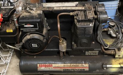 San born Wheelbarrow 8 Gallon 5HP Portable Air Compressor