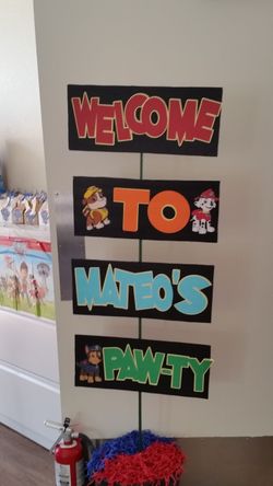 Handmade Welcome Signs (Most Themes Okay)