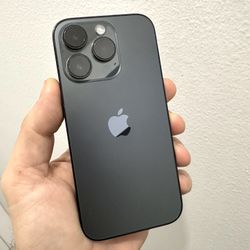 FIRM PRICE - iPhone 14 Pro 128gb Space Black Factory Unlocked Excellent Condition + 6 Cases