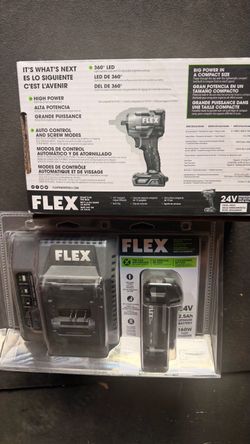 FLEX 24V Brushless 1/2" Impact Wrench Kit