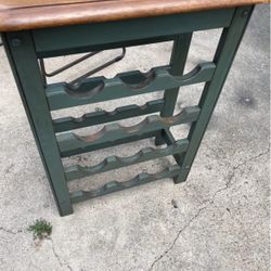 Vintage Wood Wine Rack 