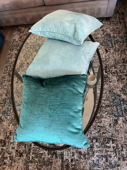 Three Pier1 Velvet Pillows like new!