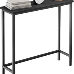 HollyHOME Narrow Console Table, 29.5" Slim Entryway Table, Sofa Stand, Hallway Shelf for Hallway