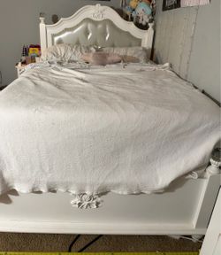 Full size Bed frame and cabinet
