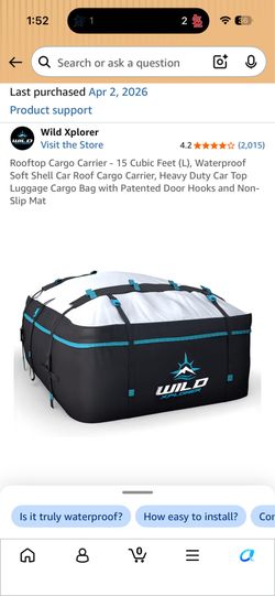 Cargo Roof Storage
