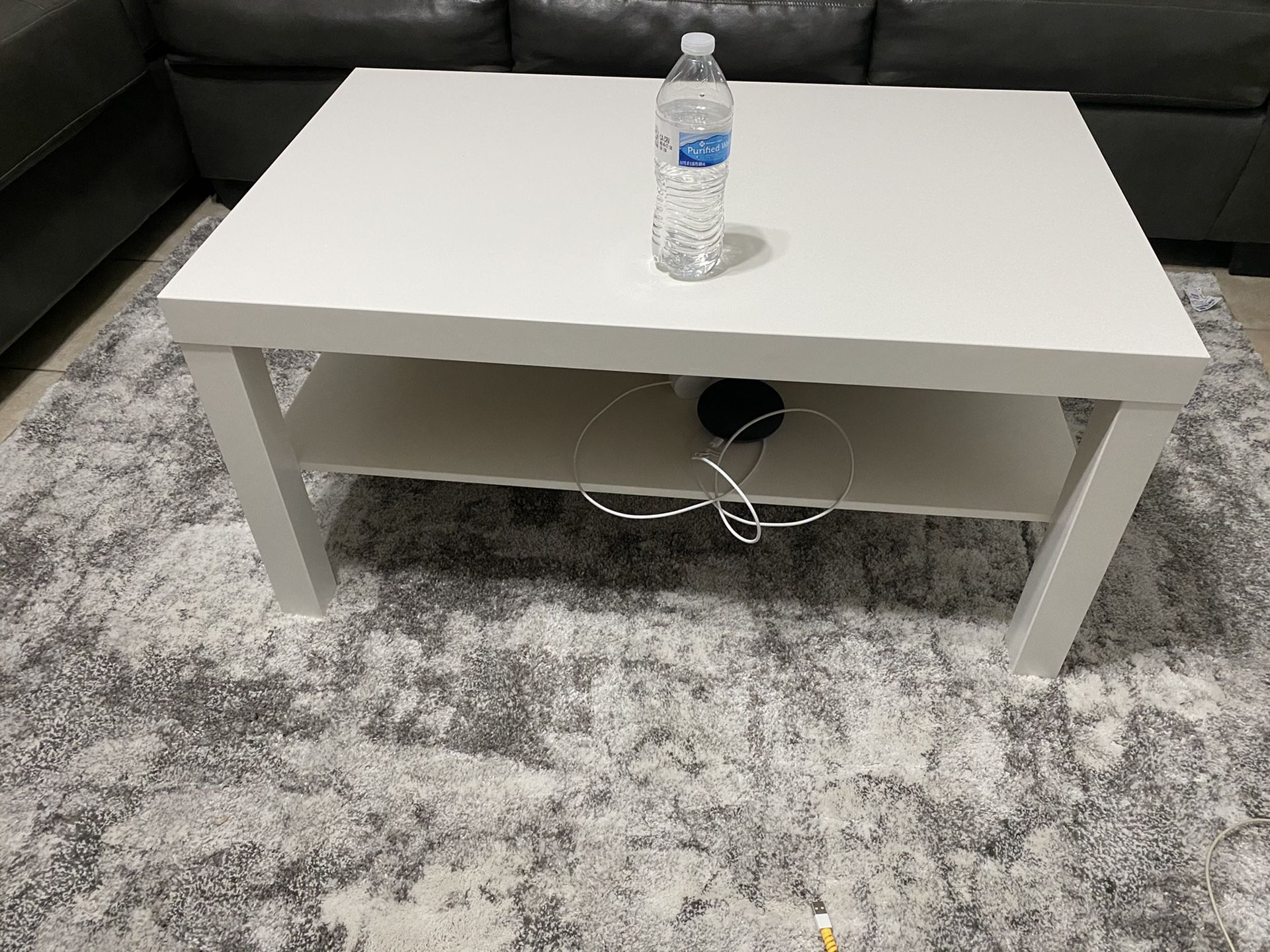 White coffee table