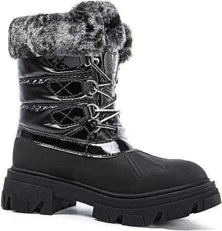 NEW SZ 8.5 GLOBALWIN Women Insulated Winter Snow Boots Waterproof Ankle