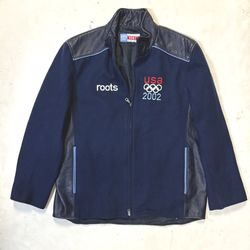 Vintage 2002 Team USA Olympics Roots Official Outfitter  Men’s Wool/ Leather.
