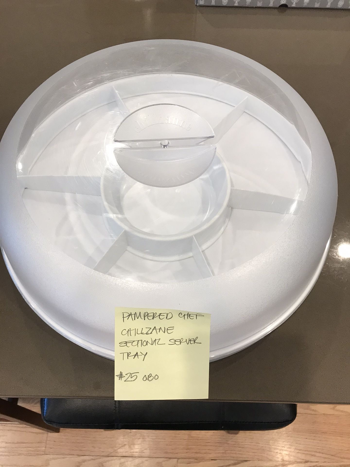 Pampered Chef Chillzane Sectional Serving Tray