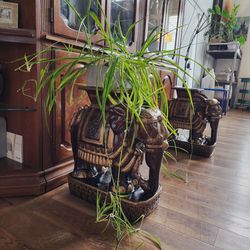 Asian Themed Patio Elephant, Side Tables or Plant Stands