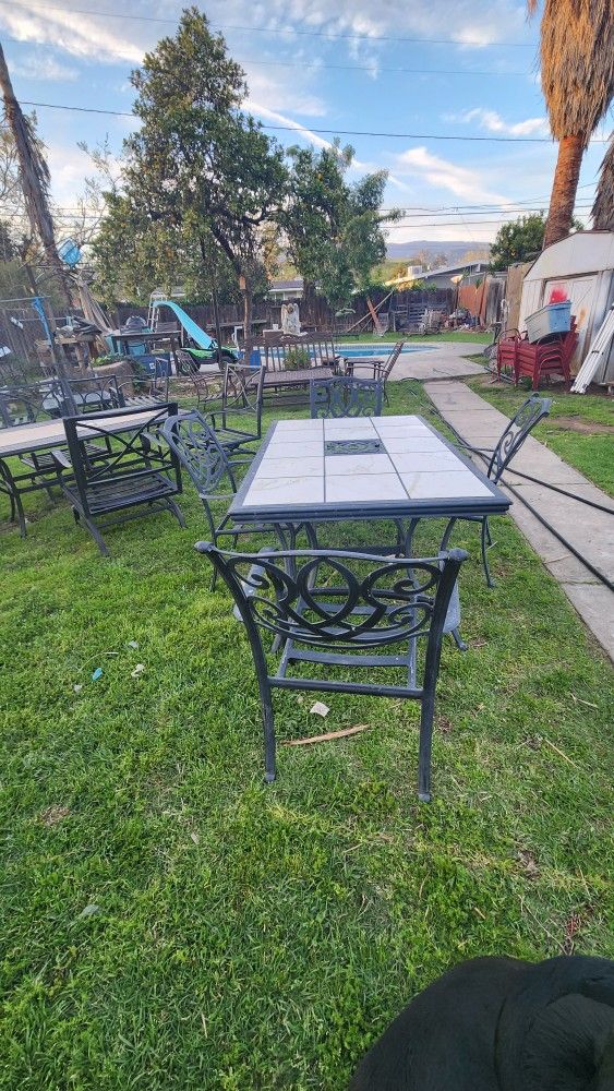 Patio Set With Chairs 