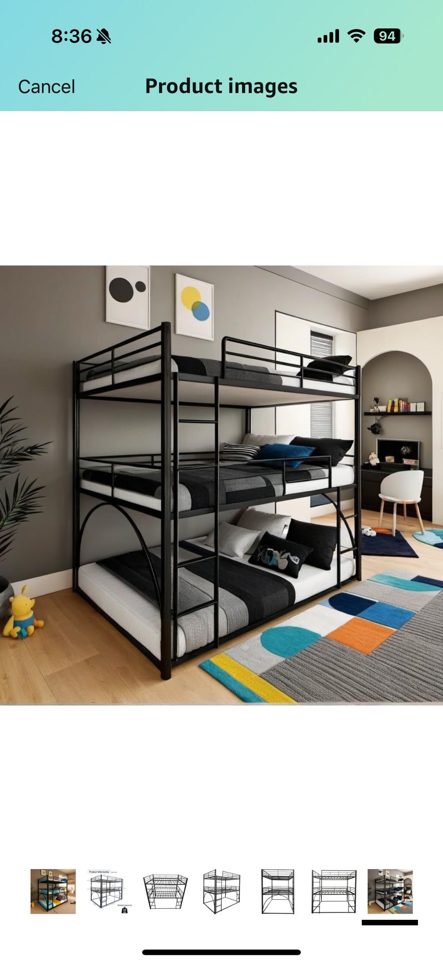 Triple Bunk Full Size 