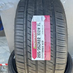 265/35/22 New set Of Tires Installed