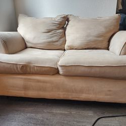 Couch With Pull Out & Loveseat