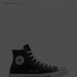 Brand New Never Wore Black Leather Converse 