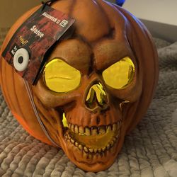 HALLOWEEN II PUMPKIN Light-Up Statue SPIRIT HALLOWEEN Michael Myers   In Hand ! 65$