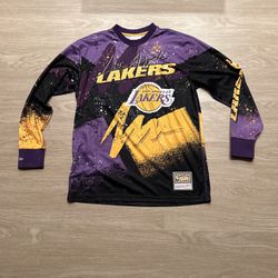Size Large - Mitchell And Ness Authentic Vintage Retro NBA Basketball LA Los Angeles Lakers Jersey Shirt - Kobe Lebron James Stussy Supreme Undefeated
