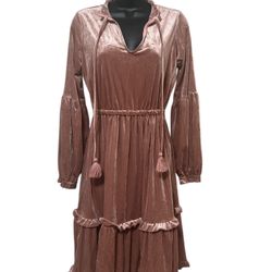 Women’s Simply Southern Pink Velour Dress Size Small