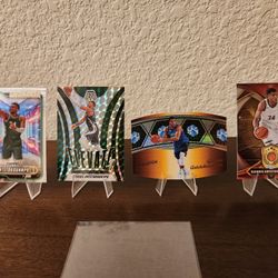 Giannis Antetokounmpo Card Lot, Milwaukee Bucks,  Panini, Topps Chrome