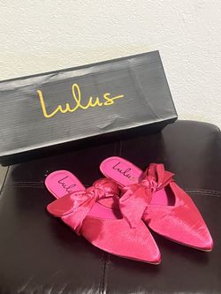 Lulus Satin Mules