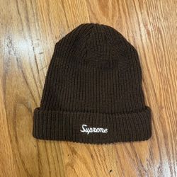 Supreme Loose Gauge Beanie Brown