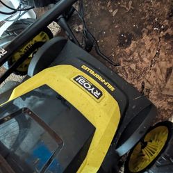 Self propelled Battery powered lawnmower and weed Wacker