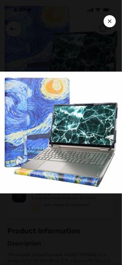 Alapmk Laptop Case Starry Night Design