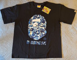 BAPE A Bathing Ape Blue Camo Tee – Multiple Sizes