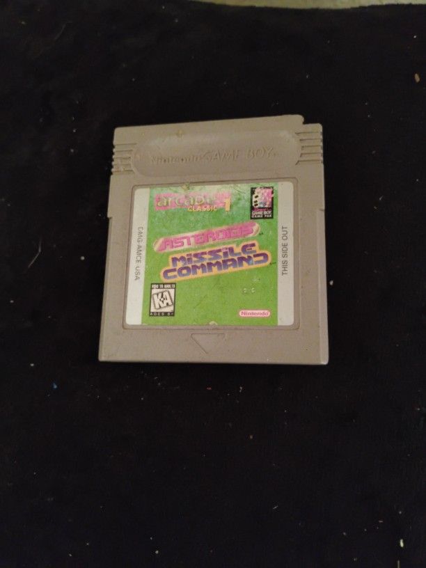 Nintendo Game Boy Arcade Classic 1 Asteroids Missile Command Cartridge Only $10.00
