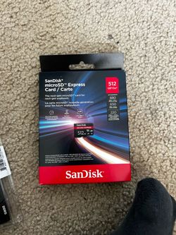SanDisk microSD express card 512gb