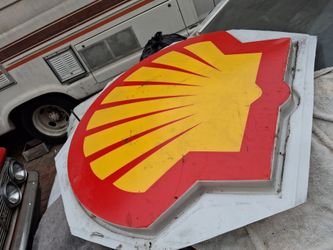 PLASTIC SHELL STATION SIGN!!75$