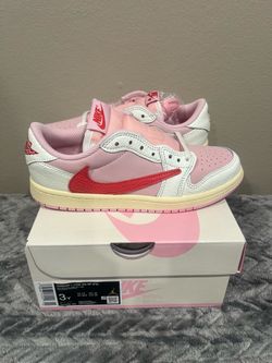 Travis Scott Jordan 1 Low Sail Tropical Pink (PS) Size 3Y