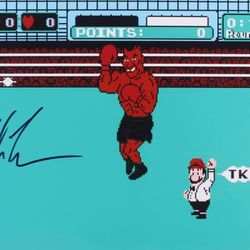 Signed “Iron” Mike Tyson (Arcade Photo)