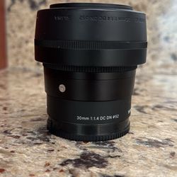 Sigma 30mm F1.4 Sony E Mount Apsc