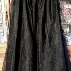 Adult Black Tulle Skirt.  Size 2X-3X