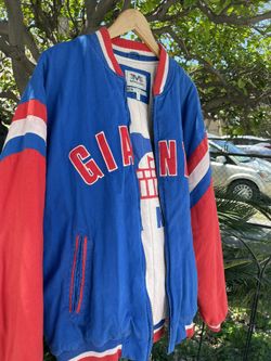 Vintage New York Giants Mirage Throwback Puffy Winter Jacket Super Bowl Football