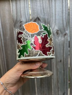 Fall inspired candle holder (Bath & Body works)
