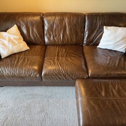 Living Spaces Sofa With Ottoman