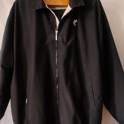 Ashworth Weather Systems Windbreaker Jacket Black Men’s XL Water-Resistant Golf

