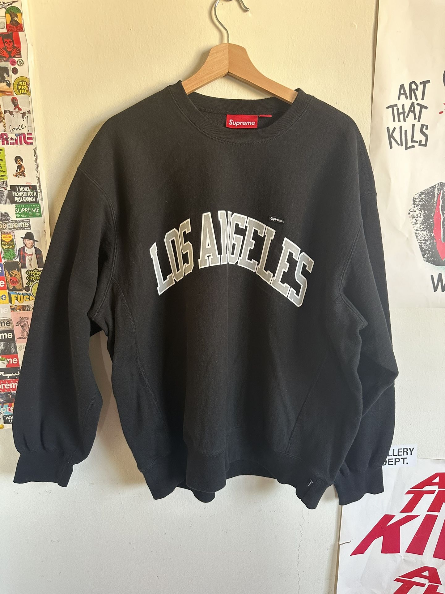 Supreme Los Angeles crewneck black