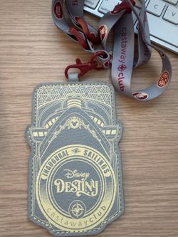 Exclusive Disney Destiny Silver Castaway Lanyard